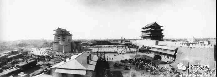 1920年，正阳门东侧全景