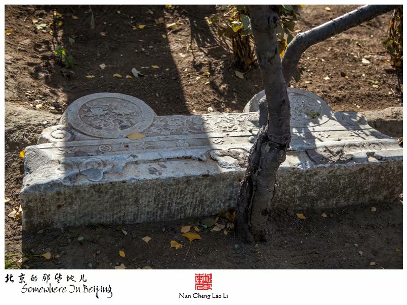 宣武公园里的善果寺遗存石刻